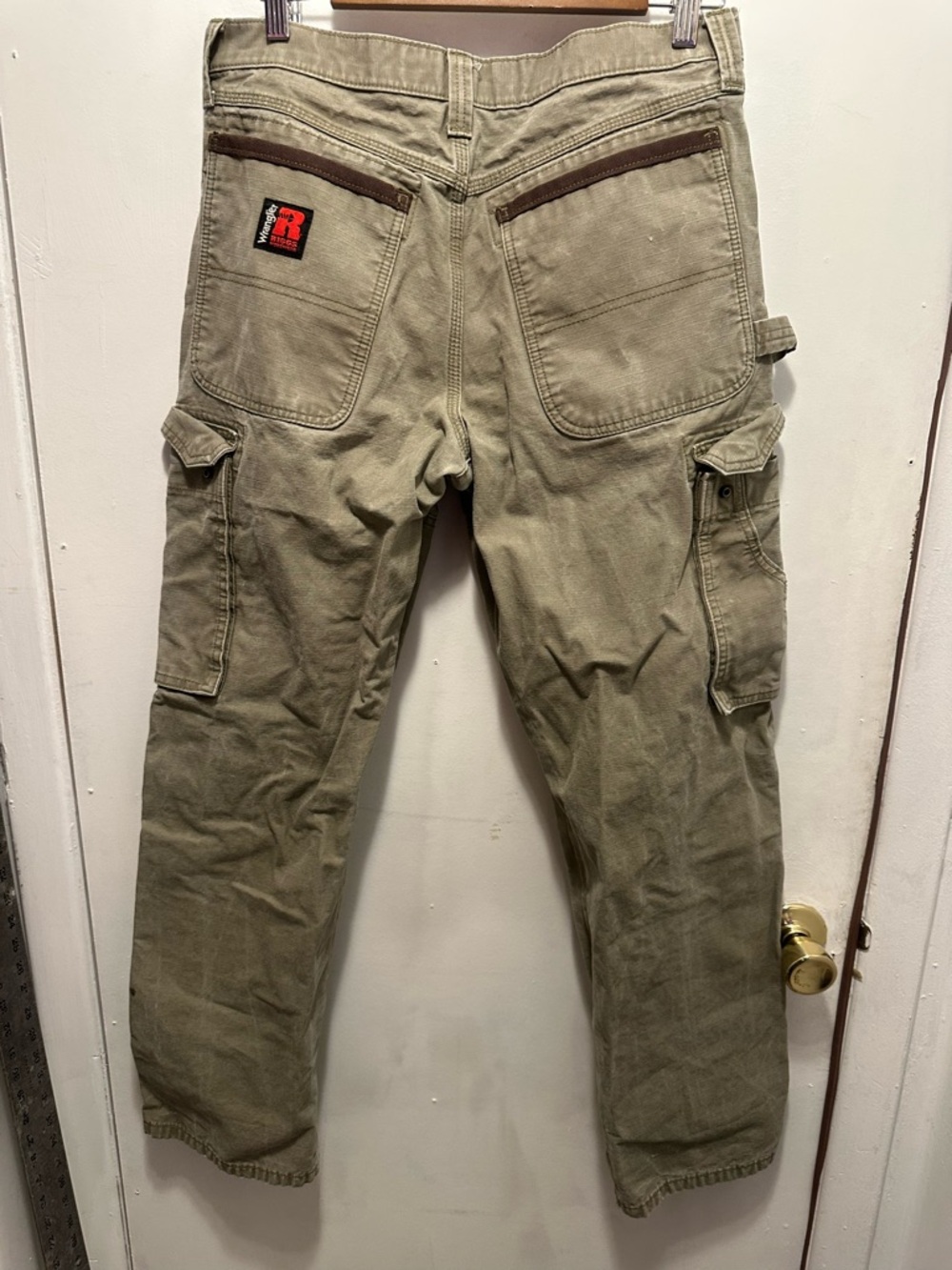 Wrangler RIGGS Workwear Cargo Pants 32x32 Khaki Utility Work Pants - Picture 6 of 8